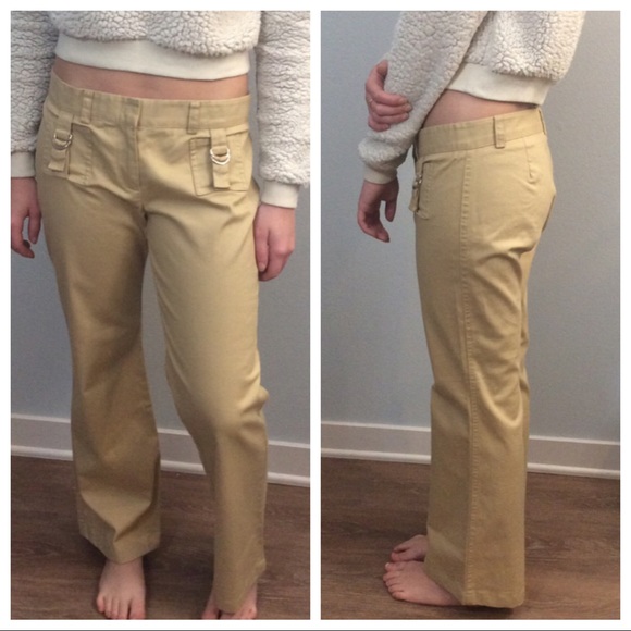 LAUNDRY khaki cropped pants, size 6 - Picture 3 of 3